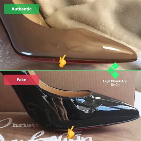 fake heels insole shoes|Louboutin: Real vs Fake .